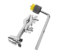 ULTECHNOVO Drum Cymbal Boom Arm Clamp, Metal L-Shaped Cymbal Holder, Beginner Drum Mounting Accessory for Acoustic and Electric Kits, Yellow Expansion Mounting Hardware