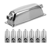 ULTECHNOVO Drum Enhancing Appearance for Snare Drum Snare Metal 8pcs Lugs with Dual Hole Design Electroplated Silver Finish Optimizing Sound Quality for Live Shows and Band Rehearsals