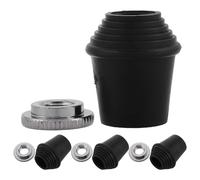 ULTECHNOVO Drum Leg Bracket Mount and Locking Nuts 4 Pcs with Threaded Rubber Feet Wear-resistant Alloy and Construction Portable Design for Floor Drum Legs at Outdoor Performances