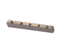 ULTECHNOVO Electric Bass Guitar Nut Stainless Steel 5-string Pre-slotted with Flat Bottom for String Stability and Easy Installation Suitable for Jazz and Electric Bass Guitarists