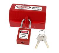ULTECHNOVO Electrical Plug Lock Box with Abs Material and High Temperature Resistance, Prevents Electrical Plugs from Being Inserted, for Petroleum and Chemical Industry Safety Lockout