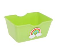 ULTECHNOVO Elevated Abs Hamster Litter Box with Cute Bathtub Design for Small Animals Raised Sandbox and Stylish Toilet for Hamsters Chinchillas and Gerbils