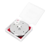 ULTECHNOVO Erhu Tuner Instrument Tuning Tool with Rotary Mouth-blowing Function, Silver Disc-shaped Design Made of Abs and Zinc Alloy, Suitable for Chorus and Group Performing A Cappella