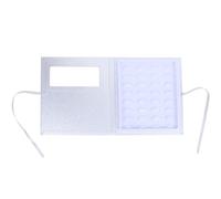 ULTECHNOVO Eyelash Case with Tray Lightweight False Eyelash Storage Box Half-transparent Cover for Organizing Cosmetic Use at Home Beauty Salon Silver