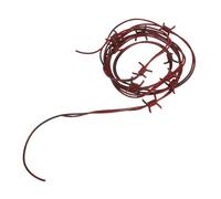 ULTECHNOVO Fake Rusted Barbed Wire Halloween Decor Lifelike Plastic Chain for Haunted Houses and Spooky Outdoor Scenes Strong and Easy to Arrange Cowboy Western Party Prop