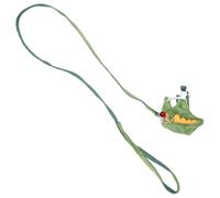 ULTECHNOVO Ferret Leash Harness Ferret Traction Leash Anti-escaping Adjustable Short Plush Non-woven Fabrics Bell Vest for Outdoor Hauling Small Animals Random Color