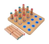 ULTECHNOVO Finger Agility Training Pegboard Wooden Hand Exercise Board for Fine Motor Skills Hand-eye Coordination Rehabilitation