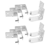 ULTECHNOVO Fire Extinguisher Holder 10Pcs L Shaped Iron Mount Brackets Heavy Duty Support for Small 2-4Kg Extinguishers Suitable for Commercial and Residential Use