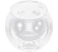 ULTECHNOVO Fish Tank Micro Landscape Container Unique Globe Shape Unbreakable Pet Plastic Desktop Decor for Home and Office