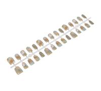 ULTECHNOVO Flower Press on Nails and Comfortable Wear Five-petal Stylish Abs Plastic Full Cover Fake Nails with Time Saving Application for Women and Teens for Trendy Everyday Art