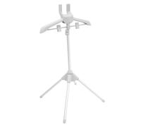 ULTECHNOVO Foldable Garment Hanger with Steamer Stand Lightweight Ironing Rack for Clothes Drying and Storage Plastic Aluminum Alloy Convenient Indoor Outdoor Use