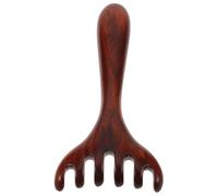 ULTECHNOVO Foot Massager Comb Wooden Rake with Six Claw Design for Meridian Dredging and Acupoint Stimulation Suitable for Family and Travel 5.71X2.76X0.51In