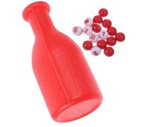 ULTECHNOVO Funny Billiard Pool Bottle Set with Plastic Shaker and Dice for Snooker and Pea Games Wear-resistant and Easy to Clean Accessories for Game Rules