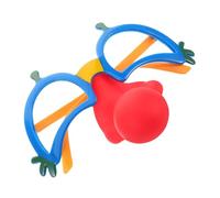 ULTECHNOVO Funny Clown Glasses with Nose Prop for Carnival Party Stable Fit Easy to Wear Disguise Eyewear for All Ages Essential Decorative Accessory to Enhance Festive Mood