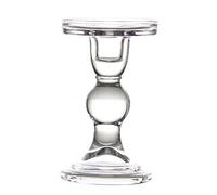ULTECHNOVO Glass Candlestick Holder Elegant Romantic Candlelight Dinner Decoration for Home and Photo Prop Stable Design Table Centerpiece for Valentines Day Anniversary and Marriage