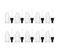 ULTECHNOVO Glass Dropper Bottles with Reusable Pipettes 10pcs 15ml Control the Dosage Travel Sample Bottles for Essential Oils for Aromatherapy and Subpackaging