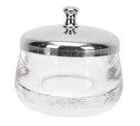 ULTECHNOVO Glass Nail Art Liquid Soaking Cup Transparent Manicure Container for Professional Nail Salon and Personal Use Chic Crystal Design with Clear Capacity View