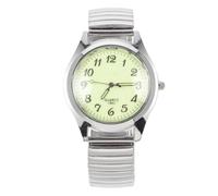 ULTECHNOVO Glow the Dark Watch for Men with Elastic Band, Comfortable Stainless Steel Strap, Luminous Display, Lightweight Casual Elderly Digital Watch Suitable for Occasions