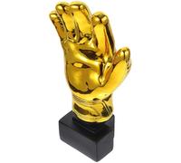 ULTECHNOVO Gold Gloves Football Trophy Resin Award for Goalkeepers in School and Community Soccer Tournaments