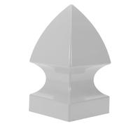 ULTECHNOVO Gothic Post Cap PVC Pyramid Fence Post Cap for Corridors Staircase Railings Outdoor Residential Areas Grey