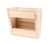 ULTECHNOVO Grass Stand Feeder Rack Beige Hay Feeder Bowl Designed to Keep The Cage Clean and Hold Forage for Guinea Pigs and Squirrels
