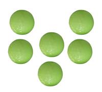 ULTECHNOVO Green Golf Balls 6pcs Synthetic Rubber Luminous Night Plaything | Automatic Fluorescent Effect, Hit like Real Balls, Softer Than LED Night Balls, Decorative Use