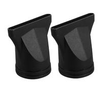 ULTECHNOVO Hair Dryer Nozzle Attachment Flat Duckbill Tip Concentrator 2pcs Black 4.5cm Diameter Blow Dryer Replacement Parts for Salon Styling and Curly Hair