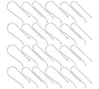 ULTECHNOVO Hair Roller Clips Replacement 24Pcs U-Shaped Pins for Electric Curlers 1.9Cm-3.2Cm Assorted Sizes for Women Home Styling Tools