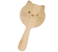 ULTECHNOVO Hair styling tools cat shape bamboo detangling hair brush with scalp massage feature for teen