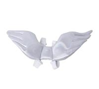 ULTECHNOVO Halloween Angel Wings Shape Pet Costume for Cats, Comfortable White Cloth Material with Easy Wear Design, for Halloween and Winter Dress
