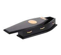 ULTECHNOVO Halloween Candy Container Coffin Shape Wooden Box Chic Decorative Stylish Compact Sweets Packaging for Halloween Celebration Occasions and Store