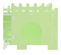 ULTECHNOVO Hamster Hideout Guinea Pig Hideaway Double-deck Hideout with Ladder Pvc Material Small Animal Habitat for Indoor Use Suitable for Guinea Pig and Small Rabbit