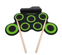 ULTECHNOVO Hand Roll up Drum Portable USB Electronic Drum Set Beginners - Silicone Foldable Practice Pad with Pop Rock Latin Tones Compact Size for Family Entertainment Friends Gathering