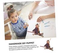 ULTECHNOVO Handmade Traditional Chinese Shadow Puppet Kit for Educational DIY Family Craft with Classic West Journey Characters Materials for Early Learning and Cultural Play