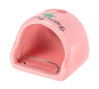 ULTECHNOVO Hanging Ceramic Bowl Feeder Hamster Feeding Dish Anti-scraping Design Ceramic Material Incline Molding Shape Simple Generous Design Feeding Small Pets Suitable for Hamster Rabbit