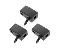 ULTECHNOVO Headless Guitar String Locking Nuts Black 3pcs Metal Split Design for Targeted Replacement and Maintenance, Easy Portability for Repair for Electric Guitar and Bass