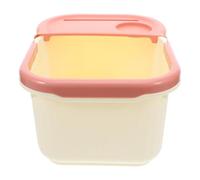 ULTECHNOVO Health Foot Bath Tub Plastic Pedicure Bucket for Foot Soaking Bath Therapy Bucket Small Milk White for Home and Office Use