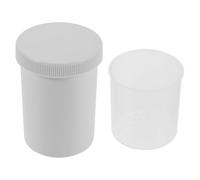 ULTECHNOVO Hearing Aid Cleaning Supplies: Plastic Round Hearing Aid Dehumidifier Box with Moisture Control for Use at Home and on Vacation, White