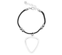 ULTECHNOVO Heart Shape Guitar Pick Holder with Bracelet and Mini Pendant, Small Guitar Picks Storage Case for Efficient Organisation and Versatile Placement, for Studio and Practice Sessions