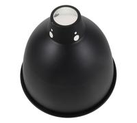 ULTECHNOVO Heat Lamp Dome with Heat Reflection for Reptile Terrarium | Stainless Steel, Extrathick Build, Easy Install, Guards Contact, Black Finish, 8.3 Inch Diameter