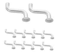 ULTECHNOVO Heavy Duty S-shaped Safety Pins Convenient Metal Shelf 50pcs Galvanized Iron Material with Flat Head , Improve Warehouse Safety and Storage Efficiency for Pallet Racking Shelving