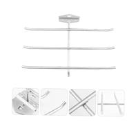 ULTECHNOVO Heavy Duty Wrench Storage Rack with Six Hooks Rust-Resistant Tool Hanging Hook Organizer for Garage and Workshop Space-Saving Moving Shelf for Coil Tape Hacksaw and More