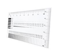 ULTECHNOVO High Precision Defect Diameter Measurement Ruler Scale Plastic Film Gauge Versatile Tool for Professionals Suitable for Flaw Detection and Crack Width Measurement