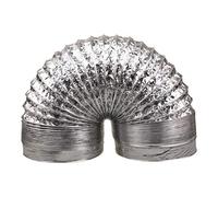 ULTECHNOVO High Temperature Resistant Double Layer Aluminum Foil Air Duct 79 Inch Length 6.4 Inch Diameter Flexible Vent Hose for HVAC and Dryer Venting