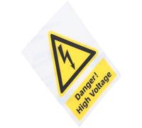 ULTECHNOVO High Voltage Caution Label Sticker Self-adhesive Electrical Warning Sign for Industrial Safety and Electric Hazard Warning