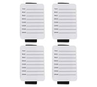 ULTECHNOVO Holder Pallet Evenly Arrange Eyelash Extensions Acrylic 4pcs White Lash Holder Plate and Easy to Carry for Salon and Individual Home Use