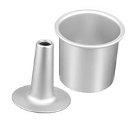 ULTECHNOVO Hollowed Cake Mold with Removable Bottom Multi Function Metal Baking Pan for Cake Bread Muffins Compact Easy Clean Bakeware for Home Restaurant Bakery Use