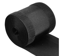 ULTECHNOVO Hook and Loop Strap Tape Cable Protector Office Cord Cover Lightweight Nylon Polyester Cord Protection Blank Space in The Middle Black for Commercial Office Use