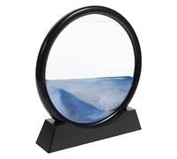 ULTECHNOVO Hourglass Sand Art Decor with Dynamic Flowing Sand Painting Moving Liquid Sandscape Picture for Home Office Relaxation and Creative Wall Ornament