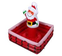 ULTECHNOVO Inflatable Santa Christmas Cooler Outdoor Beverage Ice Bucket Party Drink Cooler for Summer Pool Bbq Picnic Garden Lawn Celebration